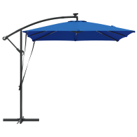 Produktbild för Parasoll 249 x 249 x 250 cm Polyester och aluminium Azurblå