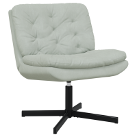 Produktbild för Svängbar Avkopplingsstol Ljusgrå 63 x 75 x 76 cm Sammet