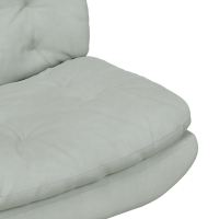 Produktbild för Svängbar Avkopplingsstol Ljusgrå 63 x 75 x 76 cm Sammet