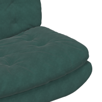Produktbild för Svängbar Avkopplingsstol Mörkgrön 63 x 75 x 76 cm Sammet