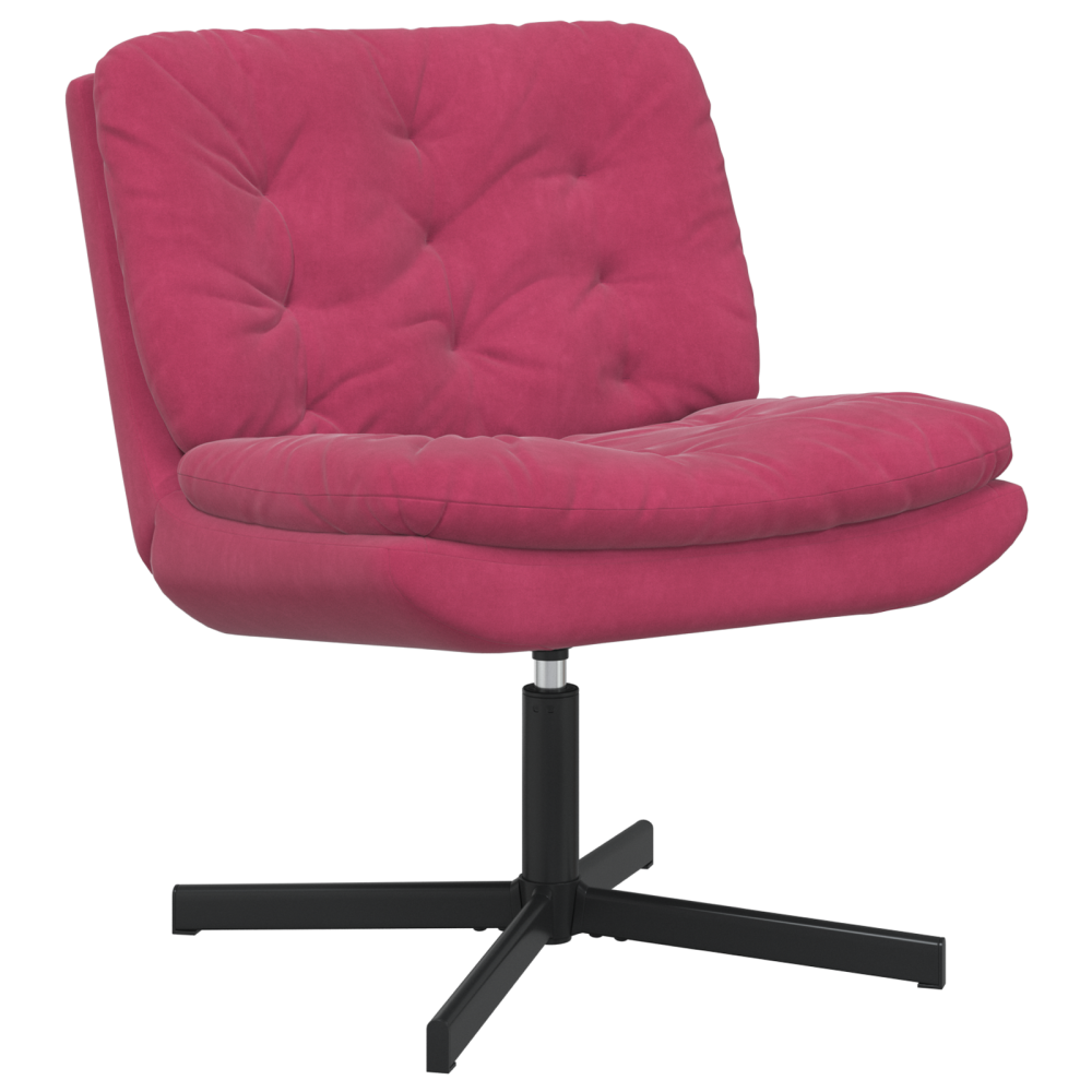 Produktbild för Svängbar Avkopplingsstol Vinröd 63 x 75 x 76 cm Sammet