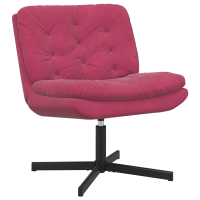Produktbild för Svängbar Avkopplingsstol Vinröd 63 x 75 x 76 cm Sammet