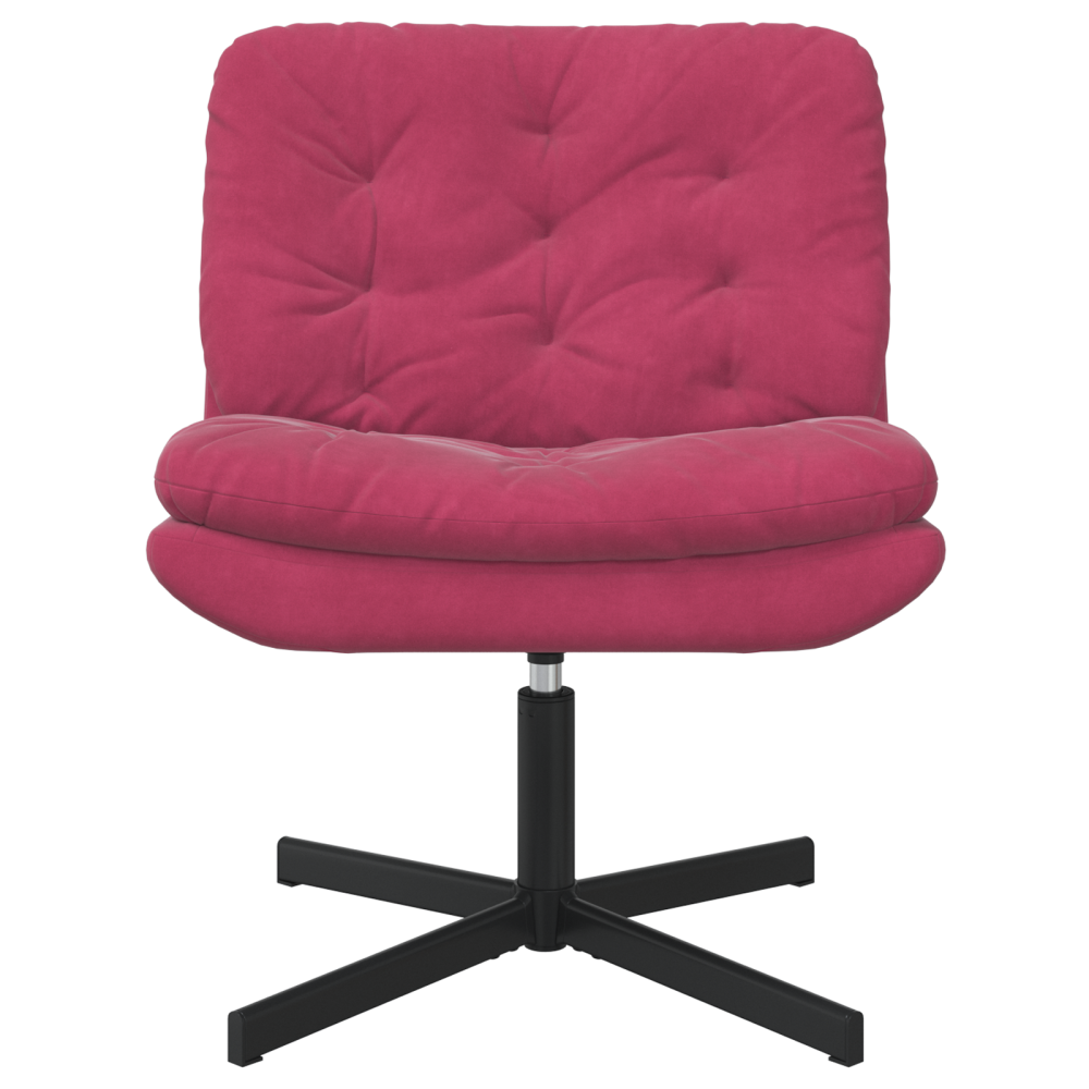 Produktbild för Svängbar Avkopplingsstol Vinröd 63 x 75 x 76 cm Sammet
