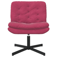 Produktbild för Svängbar Avkopplingsstol Vinröd 63 x 75 x 76 cm Sammet