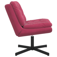 Produktbild för Svängbar Avkopplingsstol Vinröd 63 x 75 x 76 cm Sammet