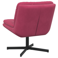 Produktbild för Svängbar Avkopplingsstol Vinröd 63 x 75 x 76 cm Sammet