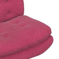 Produktbild för Svängbar Avkopplingsstol Vinröd 63 x 75 x 76 cm Sammet