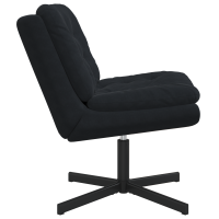 Produktbild för Svängbar Avkopplingsstol Svart 63 x 75 x 76 cm Sammet