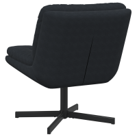 Produktbild för Svängbar Avkopplingsstol Svart 63 x 75 x 76 cm Sammet