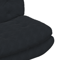Produktbild för Svängbar Avkopplingsstol Svart 63 x 75 x 76 cm Sammet