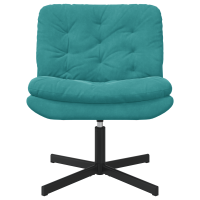 Produktbild för Svängbar Avkopplingsstol Turkos 63 x 75 x 76 cm Sammet