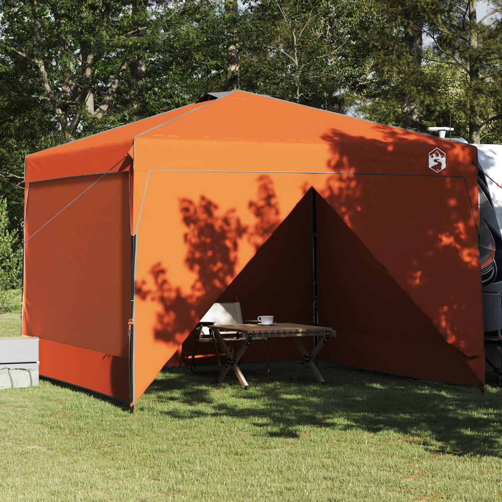 Produktbild för Tak Tält Orange 290 x 290 x 251 cm tyg