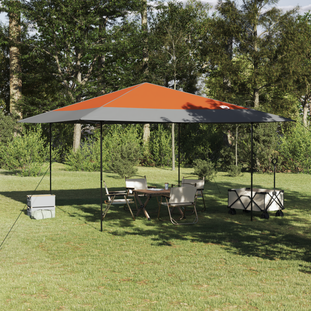 Produktbild för Tak Tält Orange 395 x 395 x 251 cm tyg