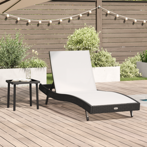 vidaXL Solstol 2 pcs Svart och Vitt konstrotting