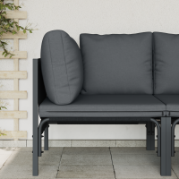 Produktbild för Utomhus Möbler med kudde Antracit 80 x 80 x 71 cm Stål