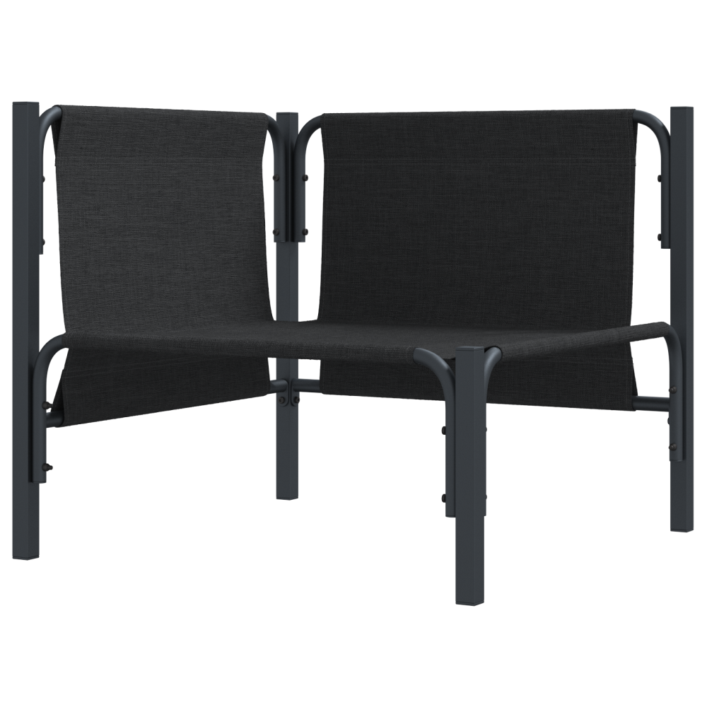 Produktbild för Utomhus Möbler med kudde Antracit 80 x 80 x 71 cm Stål
