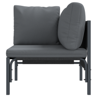 Produktbild för Utomhus Möbler med kudde Antracit 80 x 80 x 71 cm Stål