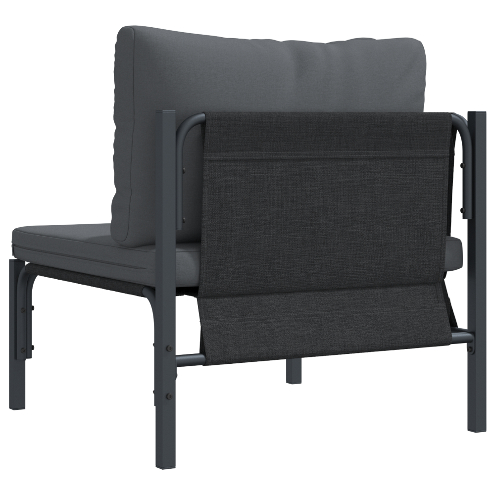 Produktbild för Utomhus Möbler med kudde Antracit 80 x 80 x 71 cm Stål