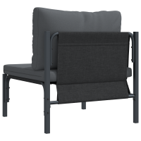 Produktbild för Utomhus Möbler med kudde Antracit 80 x 80 x 71 cm Stål