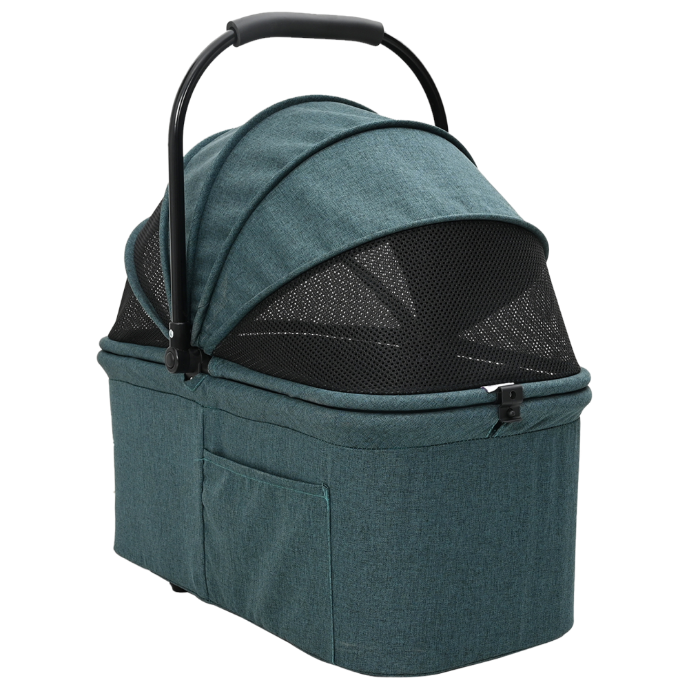Produktbild för Hopfällbar hundvagn Justerbar Grön 81 x 47 x 99 cm Polyester