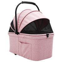 Produktbild för Hopfällbar hundvagn Justerbar Rosa 78 x 54 x 101 cm Polyester