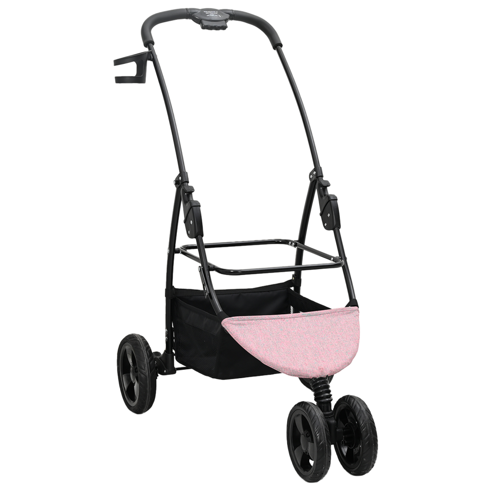Produktbild för Hopfällbar hundvagn Justerbar Rosa 78 x 54 x 101 cm Polyester