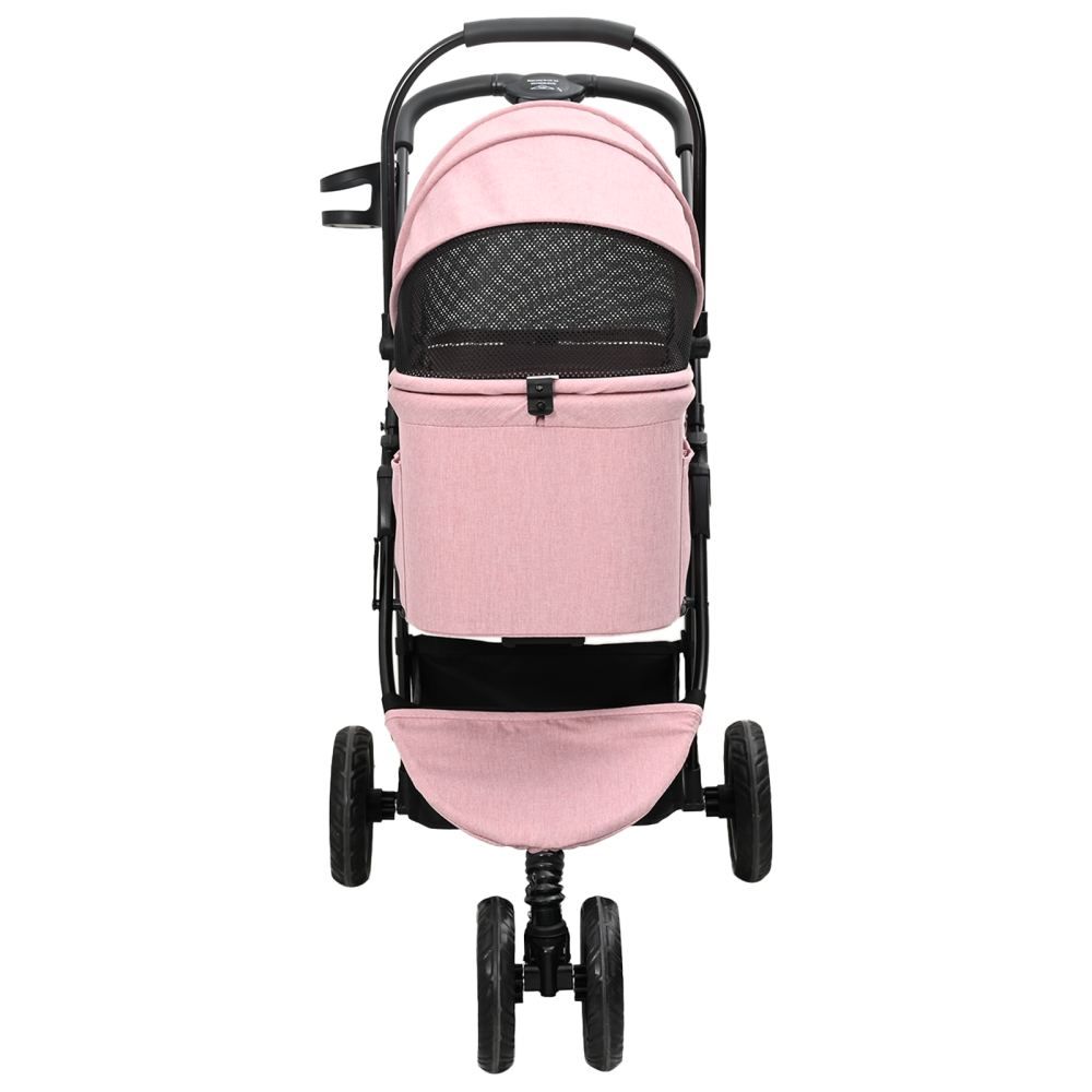 Produktbild för Hopfällbar hundvagn Justerbar Rosa 78 x 54 x 101 cm Polyester