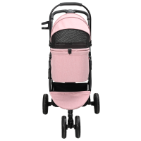 Produktbild för Hopfällbar hundvagn Justerbar Rosa 78 x 54 x 101 cm Polyester