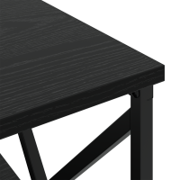 Produktbild för Nattduksbord 2 pcs Svart Ek 41,5 x 40,5 x 55 cm Konstruerat trä