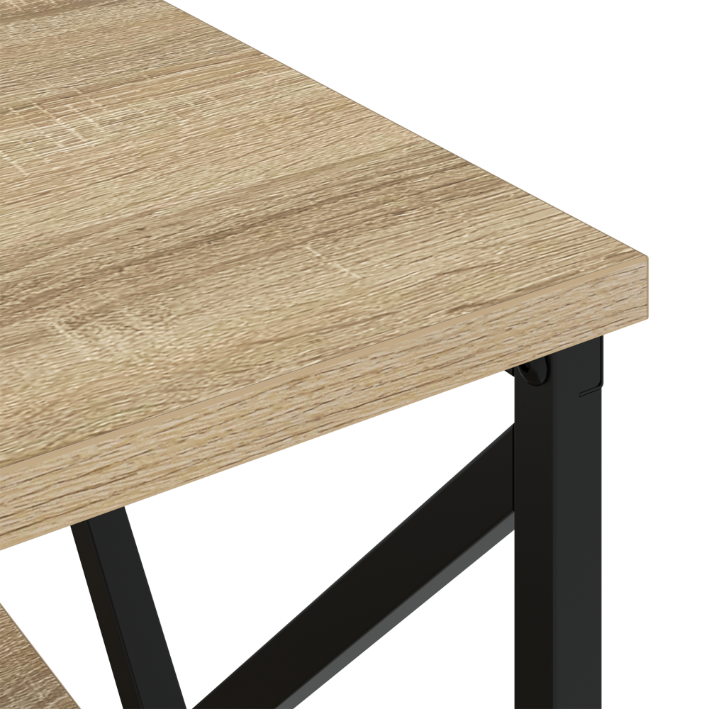 Produktbild för Nattduksbord med låda 2 pcs Sonoma-ek 41,5 x 40,5 x 55 cm