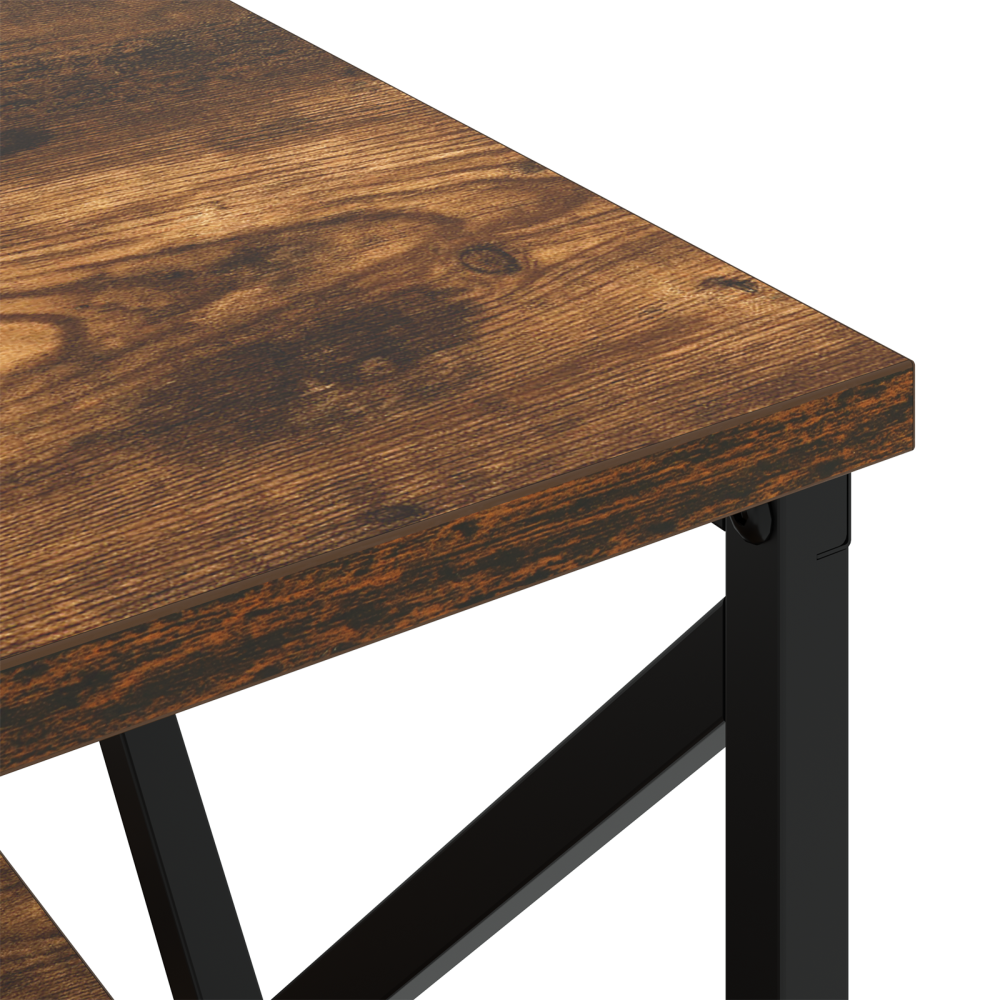 Produktbild för Nattduksbord 2 pcs Rökt ek 41,5 x 40,5 x 55 cm Konstruerat trä