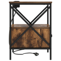 Produktbild för Nattduksbord 2 pcs Rökt ek 41,5 x 40,5 x 55 cm Konstruerat trä