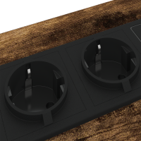Produktbild för Nattduksbord 2 pcs Rökt ek 41,5 x 40,5 x 55 cm Konstruerat trä