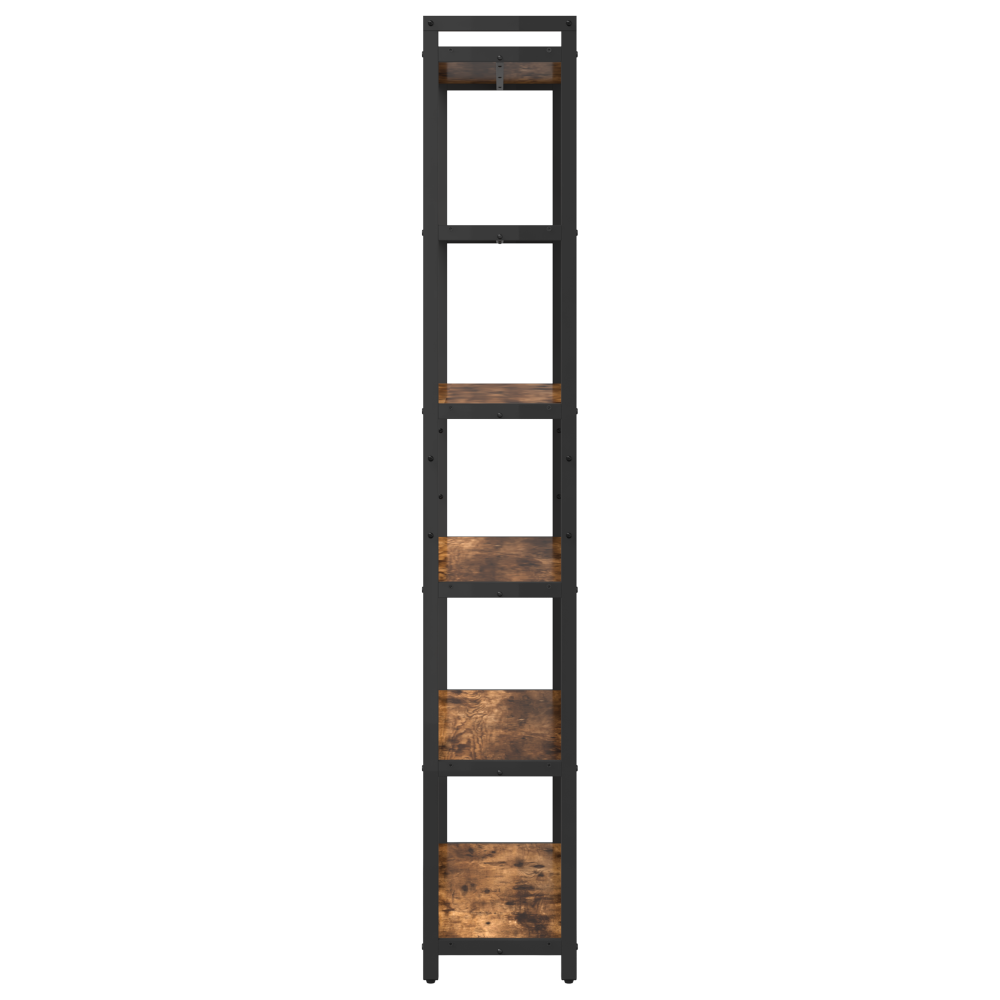 Produktbild för Hyllsystem Rökt ek 80 x 30 x 189,5 cm Konstruerat trä