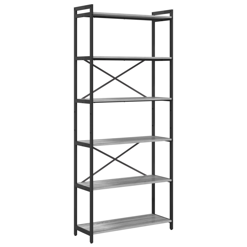 Produktbild för Hyllsystem Grå sonoma 80 x 30 x 189,5 cm Konstruerat trä