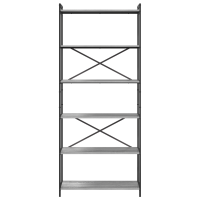 Produktbild för Hyllsystem Grå sonoma 80 x 30 x 189,5 cm Konstruerat trä