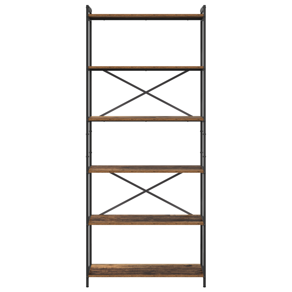 Produktbild för Hyllsystem Gammalt trä 80 x 30 x 189,5 cm Konstruerat trä