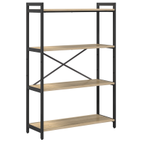 Produktbild för Hyllsystem Sonoma-ek 80 x 30 x 120 cm Konstruerat trä