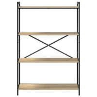 Produktbild för Hyllsystem Sonoma-ek 80 x 30 x 120 cm Konstruerat trä