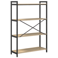 Produktbild för Hyllsystem Sonoma-ek 80 x 30 x 120 cm Konstruerat trä