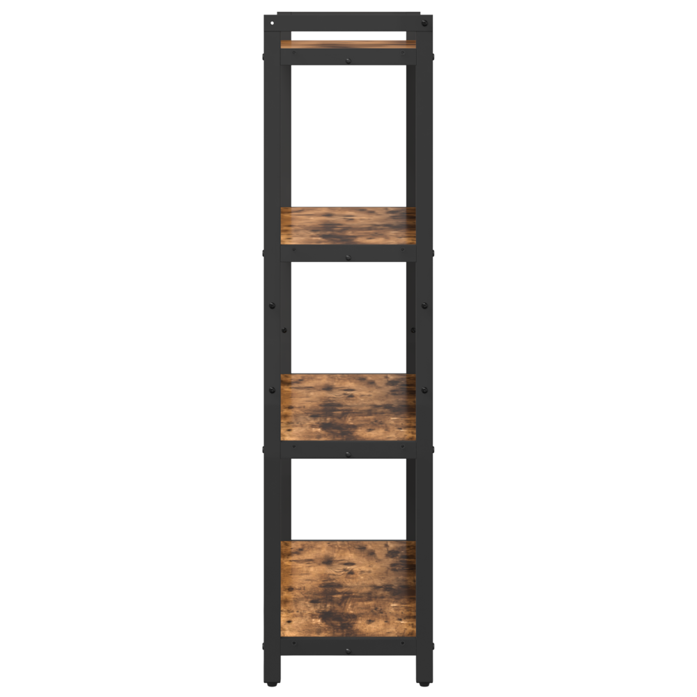 Produktbild för Hyllsystem Rökt ek 80 x 30 x 120 cm Konstruerat trä