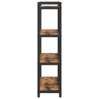 Produktbild för Hyllsystem Rökt ek 80 x 30 x 120 cm Konstruerat trä