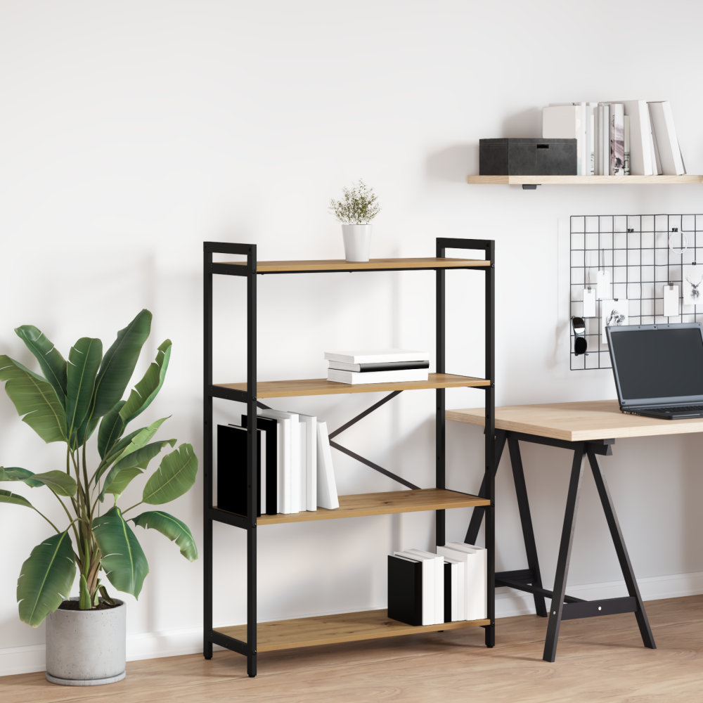 Produktbild för Hyllsystem Artisan Ek 80 x 30 x 120 cm Konstruerat trä