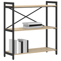 Produktbild för Hyllsystem Sonoma-ek 80 x 30 x 85 cm Konstruerat trä