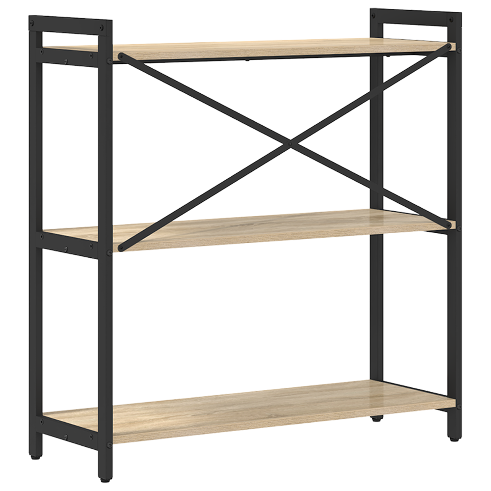 Produktbild för Hyllsystem Sonoma-ek 80 x 30 x 85 cm Konstruerat trä
