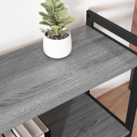 Produktbild för Hyllsystem Grå sonoma 80 x 30 x 85 cm Konstruerat trä