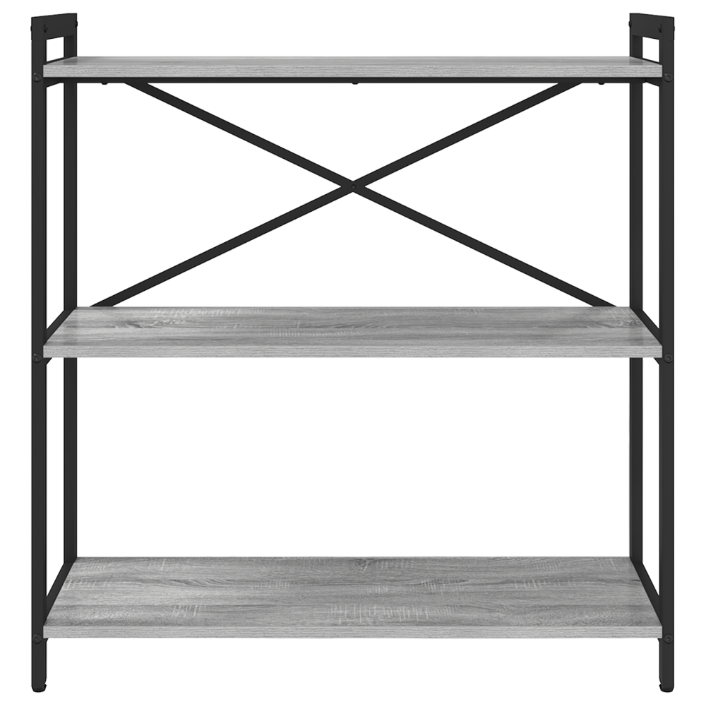 Produktbild för Hyllsystem Grå sonoma 80 x 30 x 85 cm Konstruerat trä