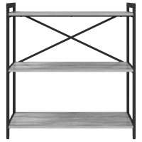 Produktbild för Hyllsystem Grå sonoma 80 x 30 x 85 cm Konstruerat trä