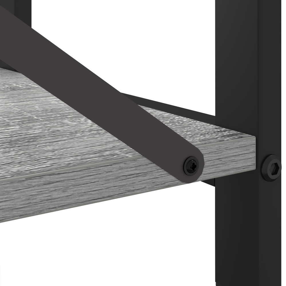 Produktbild för Hyllsystem Grå sonoma 80 x 30 x 85 cm Konstruerat trä