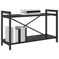 Produktbild för Hyllsystem Svart Ek 80 x 30 x 50 cm Konstruerat trä